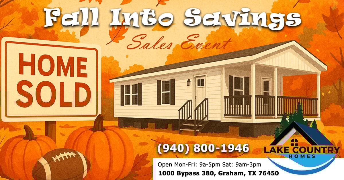 2025 Fall home sale going on in Graham, Texas
